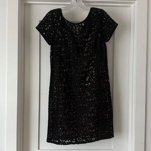 LOFT Black Lace Dress